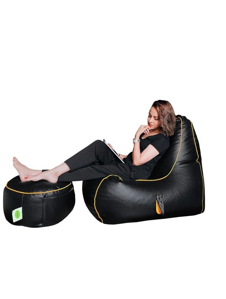 Gaming chair (faux leather) bean bag - Relaxsit Middle East