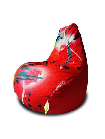 Red Graffiti Bean Bag - Relaxsit Middle East